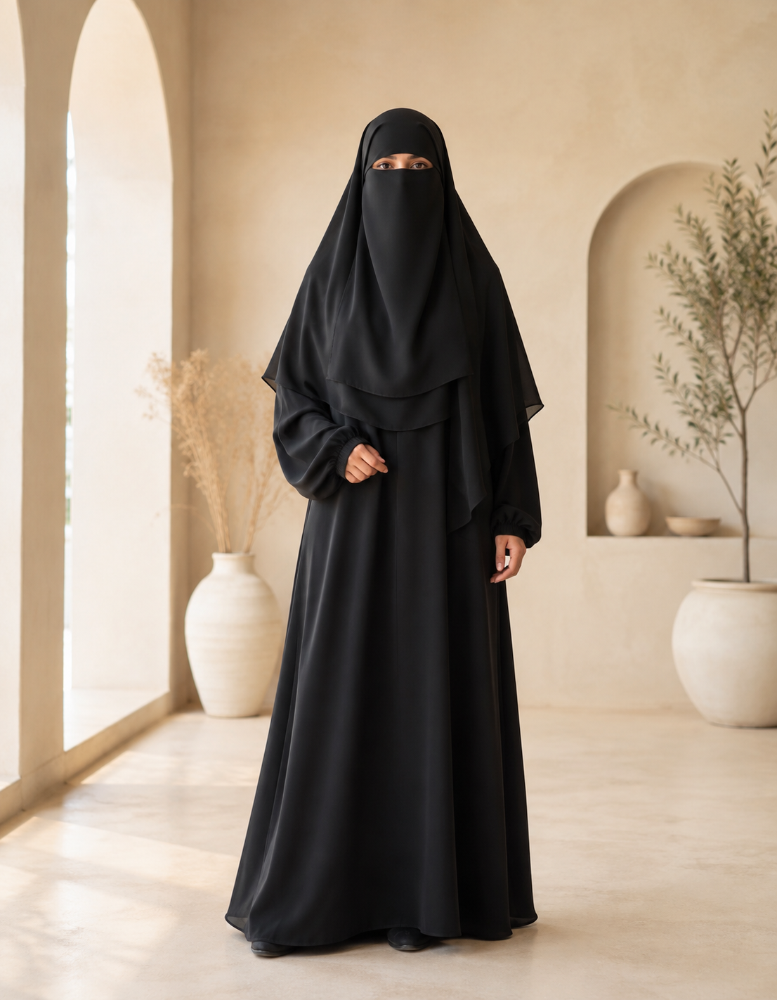 Premium Long Layered Khimar