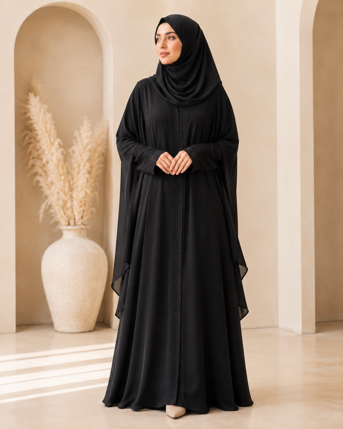 Minimal Black Everyday Abaya